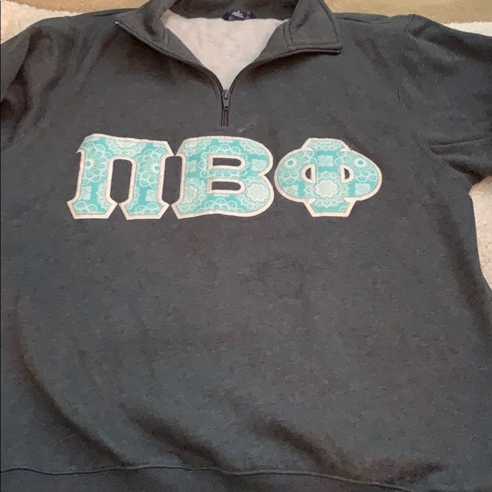 Pi Beta Phi custom quarter zip sweatshirt, small